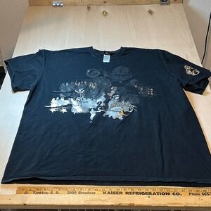 Nike Air Jordan 4 Black Cat T-Shirt Embroidered Jumpman Mens‎ Tee 4XL RARE AOP